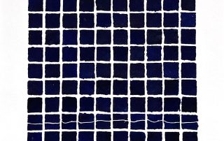 Code 14×10 I, Monotype Collage 2025, 50x40cm, Emmanuel MONZIES