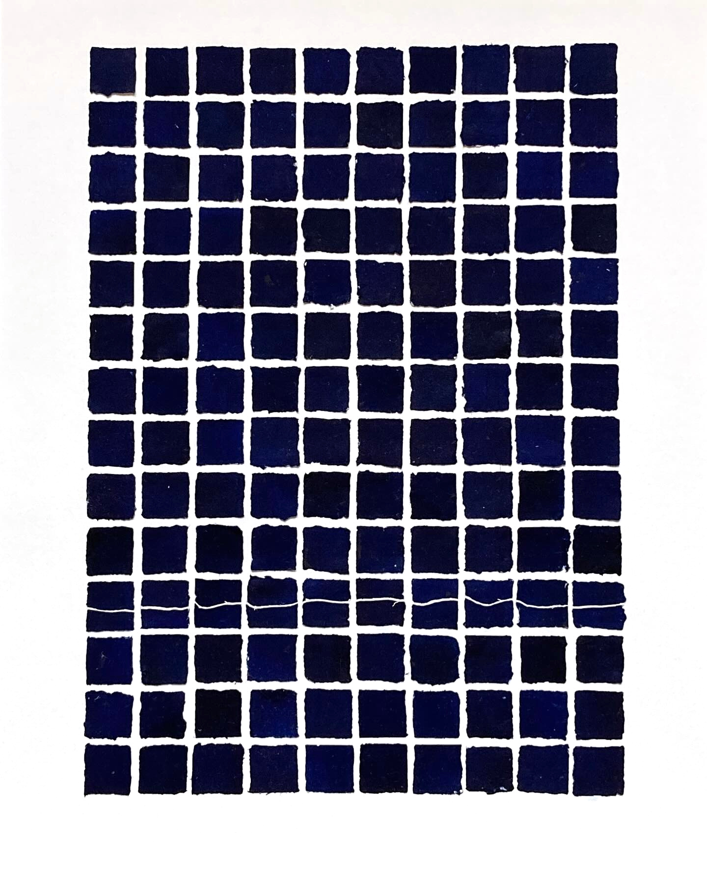 Code 14×10 I, Monotype Collage 2025, 50x40cm, Emmanuel MONZIES