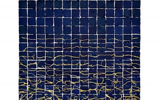 Code 19x14 II, Monotype Collage 2025, 70 x 50 cm, Emmanuel Monzies